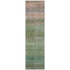 Piper Looms Chantille Abstract ACN2158 Aloe Machine Washable Area Rug Runner Main Image