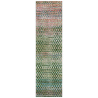 Piper Looms Chantille Abstract ACN2158 Aloe Machine Washable Area Rug Runner Main Image