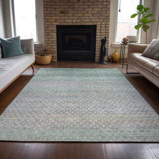 Piper Looms Chantille Abstract ACN2158 Beige Machine Washable Area Rug Lifestyle Image Feature