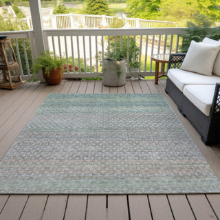 Piper Looms Chantille Abstract ACN2158 Beige Machine Washable Area Rug Outdoor Lifestyle Image Feature
