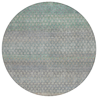 Piper Looms Chantille Abstract ACN2158 Beige Machine Washable Area Rug Round Main Image