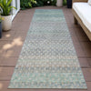 Piper Looms Chantille Abstract ACN2158 Beige Machine Washable Area Rug Runner Outdoor Lifestyle Image Feature