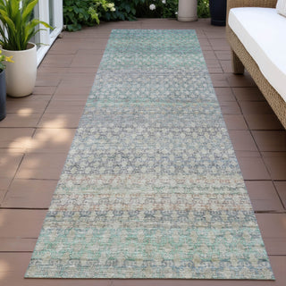 Piper Looms Chantille Abstract ACN2158 Beige Machine Washable Area Rug Runner Outdoor Lifestyle Image Feature
