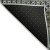 Piper Looms Chantille Abstract ACN2158 Green Machine Washable Area Rug Backing Image