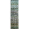 Piper Looms Chantille Abstract ACN2158 Green Machine Washable Area Rug Runner Main Image
