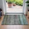 Piper Looms Chantille Abstract ACN2158 Green Machine Washable Area Rug Scatter Lifestyle Image Feature