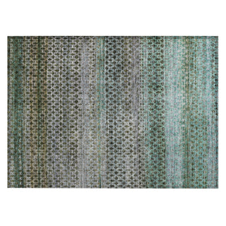 Piper Looms Chantille Abstract ACN2158 Green Machine Washable Area Rug Scatter Main Image