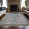 Piper Looms Chantille Global ACN2159 Copper Machine Washable Area Rug Lifestyle Image Feature