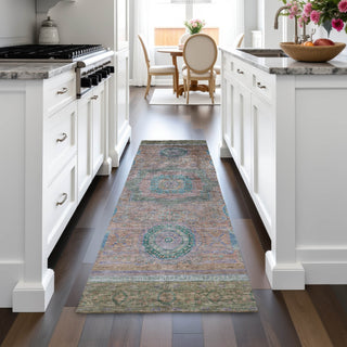 Piper Looms Chantille Global ACN2159 Copper Machine Washable Area Rug Runner Lifestyle Image Feature