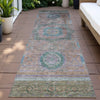 Piper Looms Chantille Global ACN2159 Copper Machine Washable Area Rug Runner Outdoor Lifestyle Image Feature