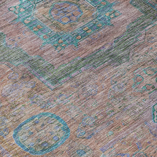 Piper Looms Chantille Global ACN2159 Copper Machine Washable Area Rug Swatch Image
