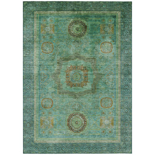 Piper Looms Chantille Global ACN2159 Green Machine Washable Area Rug main image