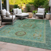 Piper Looms Chantille Global ACN2159 Green Machine Washable Area Rug Outdoor Lifestyle Image Feature