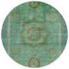 Piper Looms Chantille Global ACN2159 Green Machine Washable Area Rug Round Main Image