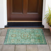 Piper Looms Chantille Global ACN2159 Green Machine Washable Area Rug Scatter Outdoor Lifestyle Image Feature