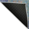 Piper Looms Chantille Global ACN2159 Teal Machine Washable Area Rug Backing Image