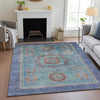 Piper Looms Chantille Global ACN2159 Teal Machine Washable Area Rug Lifestyle Image Feature