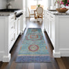 Piper Looms Chantille Global ACN2159 Teal Machine Washable Area Rug Runner Lifestyle Image Feature