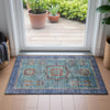 Piper Looms Chantille Global ACN2159 Teal Machine Washable Area Rug Scatter Lifestyle Image Feature