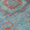 Piper Looms Chantille Global ACN2159 Teal Machine Washable Area Rug Swatch Image