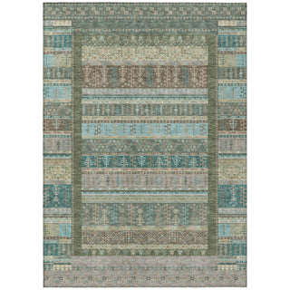 Piper Looms Chantille Stripes ACN2160 Aloe Machine Washable Area Rug main image