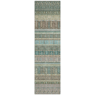 Piper Looms Chantille Stripes ACN2160 Aloe Machine Washable Area Rug Runner Main Image