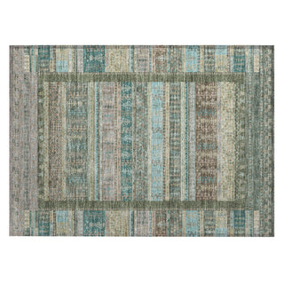 Piper Looms Chantille Stripes ACN2160 Aloe Machine Washable Area Rug Scatter Main Image