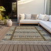 Piper Looms Chantille Stripes ACN2160 Brown Machine Washable Area Rug Outdoor Lifestyle Image Feature
