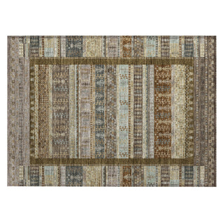 Piper Looms Chantille Stripes ACN2160 Brown Machine Washable Area Rug Scatter Main Image