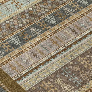 Piper Looms Chantille Stripes ACN2160 Brown Machine Washable Area Rug Swatch Image