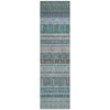 Piper Looms Chantille Stripes ACN2160 Emerald Machine Washable Area Rug Runner Main Image