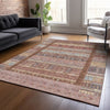 Piper Looms Chantille Stripes ACN2160 Paprika Machine Washable Area Rug Lifestyle Image Feature