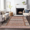 Piper Looms Chantille Stripes ACN2160 Paprika Machine Washable Area Rug Lifestyle Image Feature