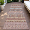 Piper Looms Chantille Stripes ACN2160 Paprika Machine Washable Area Rug Runner Outdoor Lifestyle Image Feature