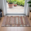 Piper Looms Chantille Stripes ACN2160 Paprika Machine Washable Area Rug Scatter Lifestyle Image Feature