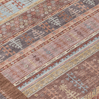 Piper Looms Chantille Stripes ACN2160 Paprika Machine Washable Area Rug Swatch Image