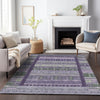 Piper Looms Chantille Stripes ACN2160 Purple Machine Washable Area Rug Lifestyle Image Feature