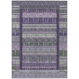 Piper Looms Chantille Stripes ACN2160 Purple Machine Washable Area Rug main image