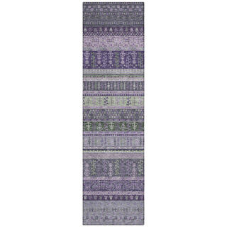 Piper Looms Chantille Stripes ACN2160 Purple Machine Washable Area Rug Runner Main Image