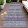 Piper Looms Chantille Stripes ACN2160 Purple Machine Washable Area Rug Runner Outdoor Lifestyle Image Feature