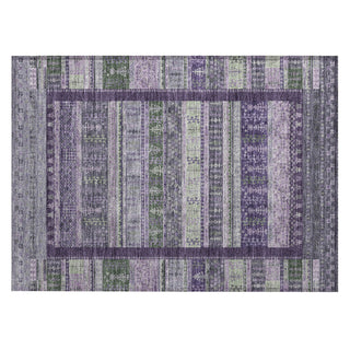 Piper Looms Chantille Stripes ACN2160 Purple Machine Washable Area Rug Scatter Main Image