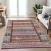 Piper Looms Chantille Stripes ACN2160 Red Machine Washable Area Rug Lifestyle Image Feature