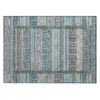 Piper Looms Chantille Stripes ACN2160 Teal Machine Washable Area Rug Scatter Main Image