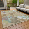 Piper Looms Chantille Modern ACN2161 Beige Machine Washable Area Rug Outdoor Lifestyle Image Feature