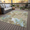 Piper Looms Chantille Modern ACN2161 Beige Machine Washable Area Rug Outdoor Lifestyle Image Feature