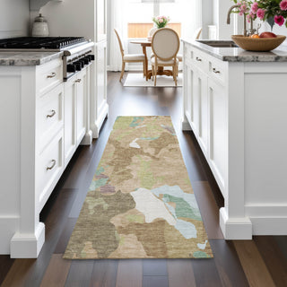 Piper Looms Chantille Modern ACN2161 Beige Machine Washable Area Rug Runner Lifestyle Image Feature