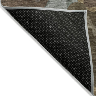 Piper Looms Chantille Modern ACN2161 Brown Machine Washable Area Rug Backing Image