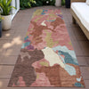 Piper Looms Chantille Modern ACN2161 Pink Machine Washable Area Rug Runner Outdoor Lifestyle Image Feature