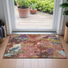 Piper Looms Chantille Modern ACN2161 Pink Machine Washable Area Rug Scatter Lifestyle Image Feature