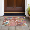 Piper Looms Chantille Modern ACN2161 Pink Machine Washable Area Rug Scatter Outdoor Lifestyle Image Feature